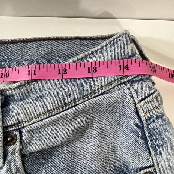 Women's LEVI STRAUSS Stretch Denim Pants Capris Size Misses 10 - Picture 6 of 13